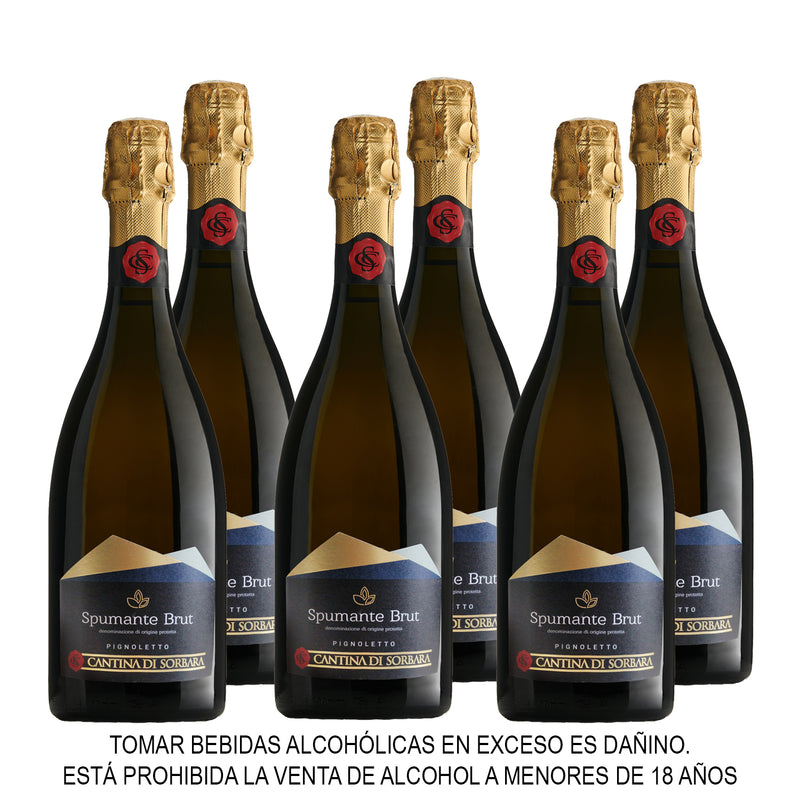 PIGNOLETO DI MODENA DOP X 750ML x 6UND ESPUMANTE BRUT