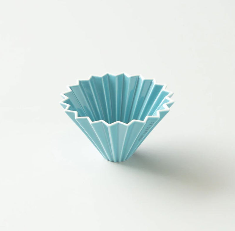 Origami Dripper Turquesa - Porcelana Japonesa