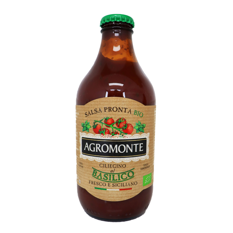 SALSA DI CILIEGINO AL BASILICO BIO ORGANICO X 330ML - AGROMONTE